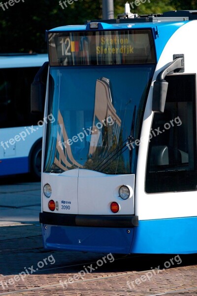 Tram Public Transport Amsterdam Netherlands City