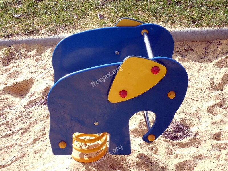 Playground Game Device Play Elephant Balance