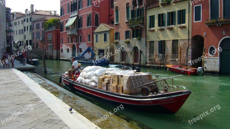 Venice Gondola Sea Free Photos