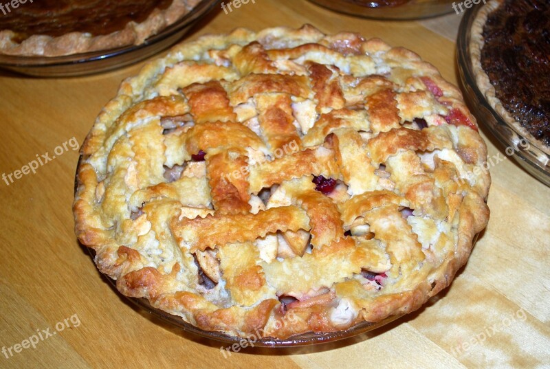 Cherry Pie Summer Dessert Fruit Homemade