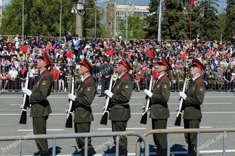 Parade Victory Day The 9th Of May Samara Area