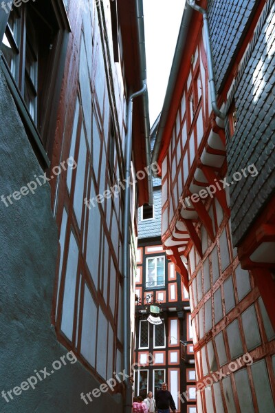 Limburg Middle Ages Alley Houses Historic Center