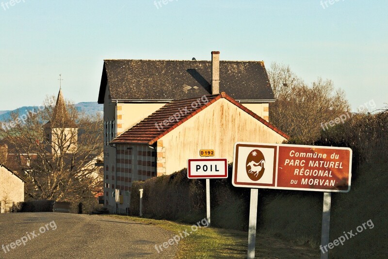 Morvan Burgundy France Rural Area Blue