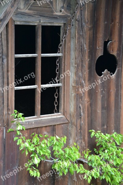 Window Old Hut Farmhouse Antique