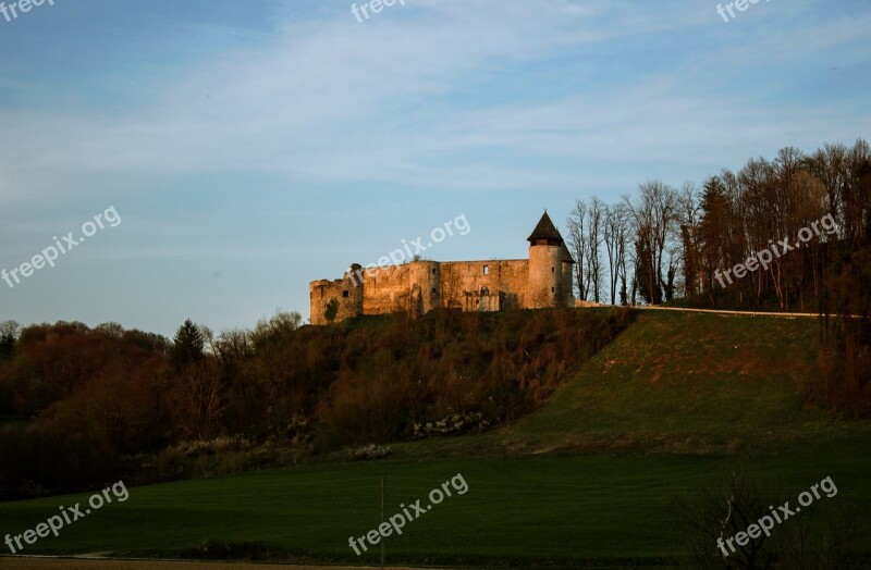 Castle Ruin Medieval Historic Fortress