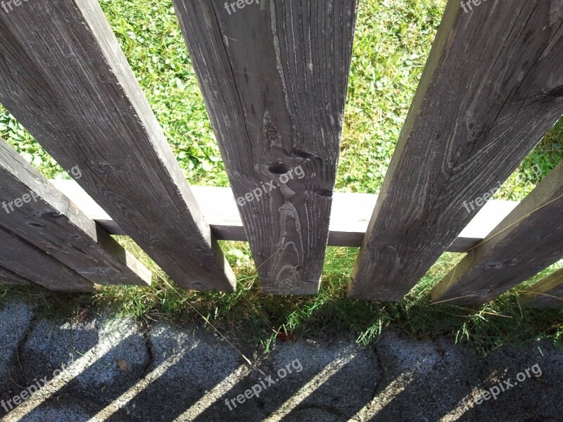 Fence Shadow Spring Garden Light