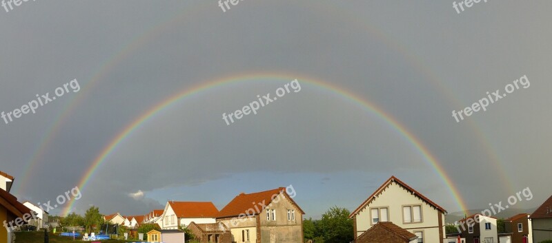 Rainbow Complete Houses Free Photos