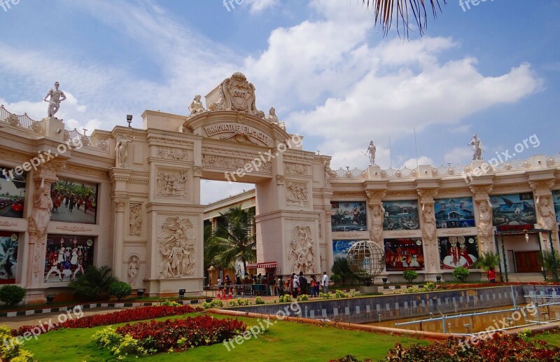 Film City Entrance Gate Structure Building