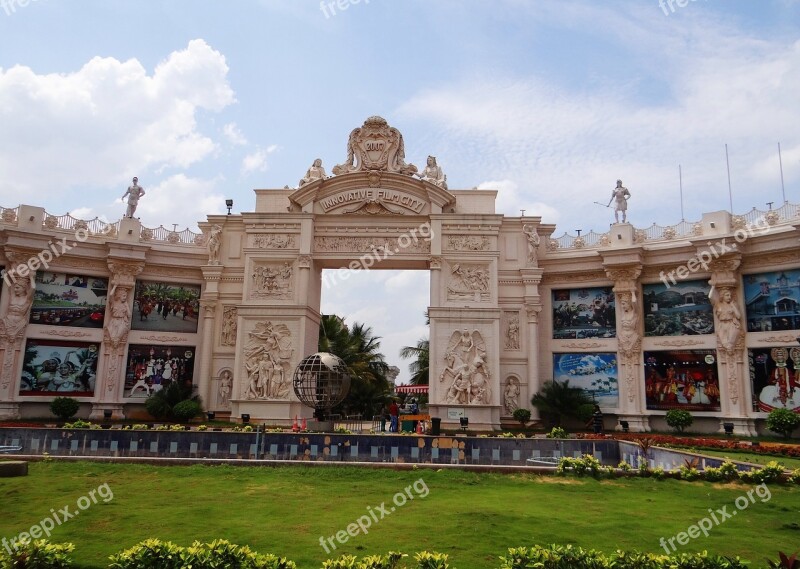 Film City Entrance Gate Structure Building