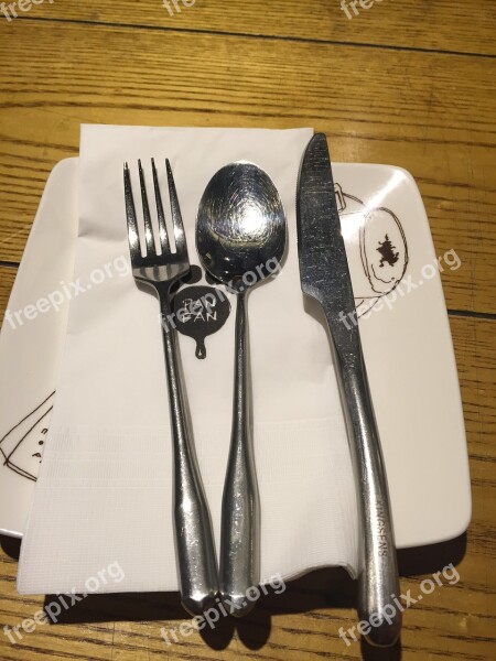 Fork Knife Spoon Dining Table Manners