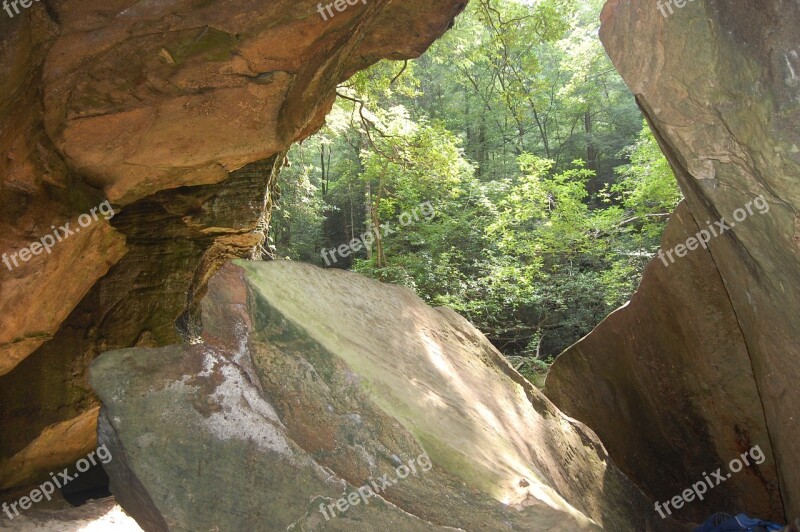 Rocks Caves Outdoor Stone View