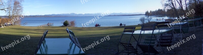 Starnberger See Lake Water Autumn Free Photos