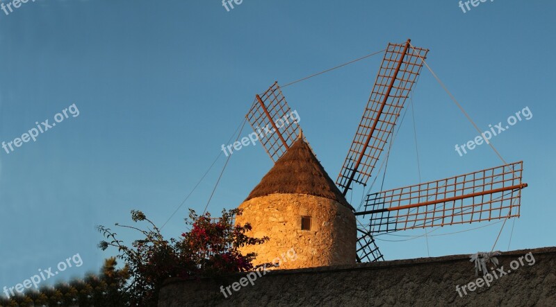 Windmill Mallorca Mill Wind Energy Historically