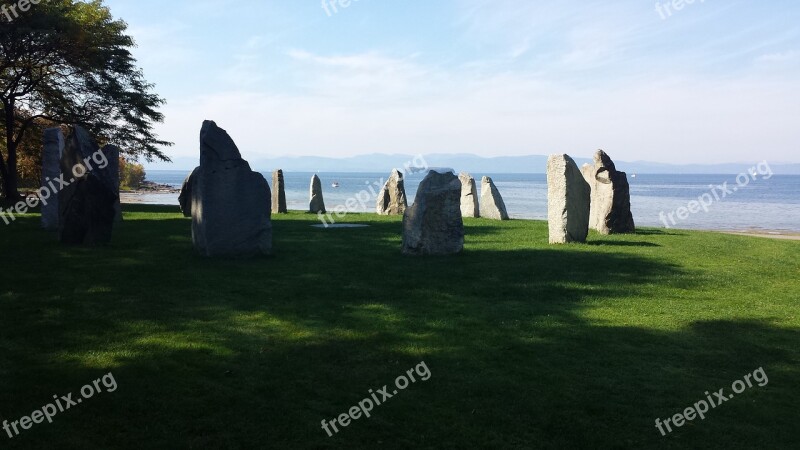 Stonehenge Vermont Stone Art Stone Lake Champlain