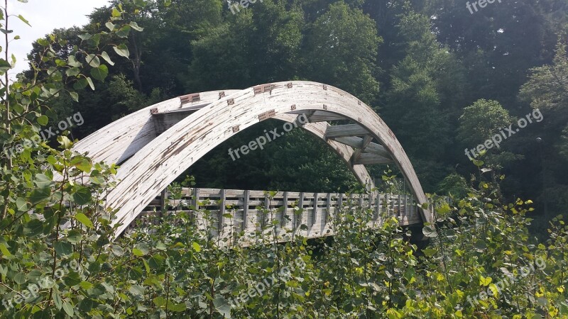 Wood Bridge Vermont Intervale Footbridge