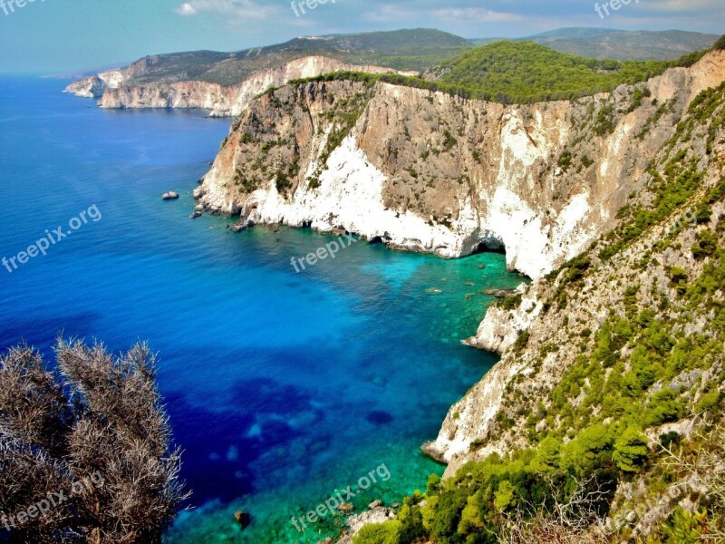 Zakynthos Sea Rocks Summer Bay