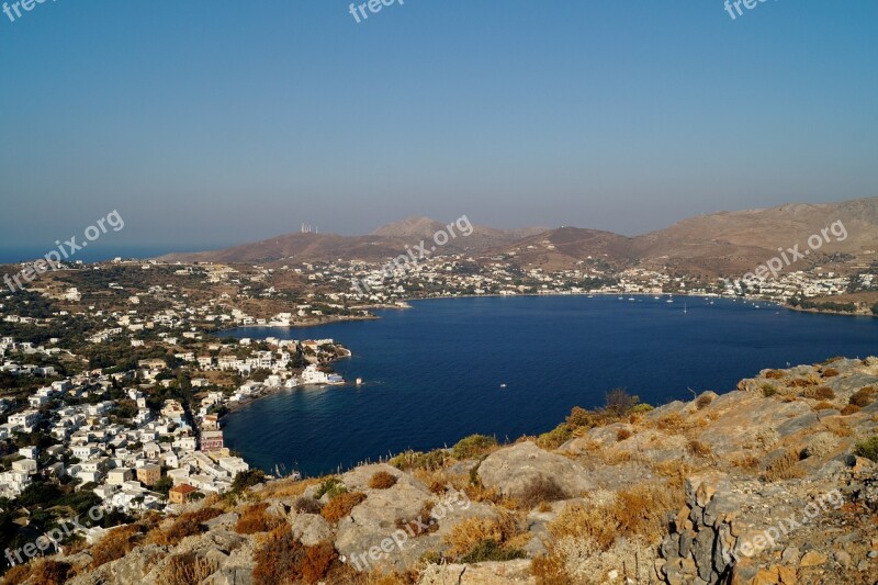 Sea Island Leros Bay Greece