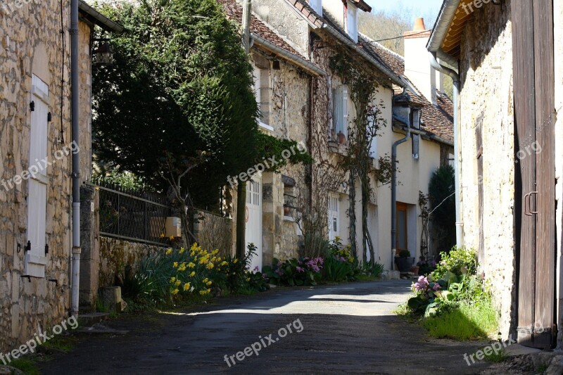 French Houses Historic Street Narrow French Street Medieval Houses Free Photos