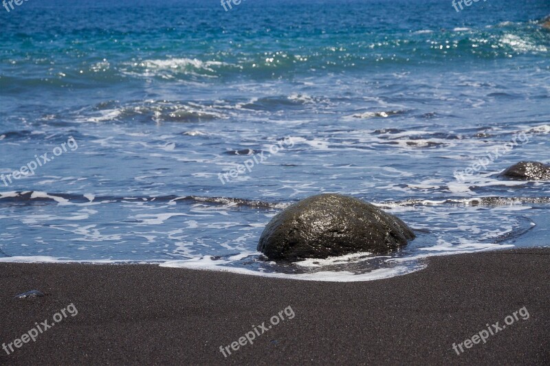 Beach Sea Water Blue Sand