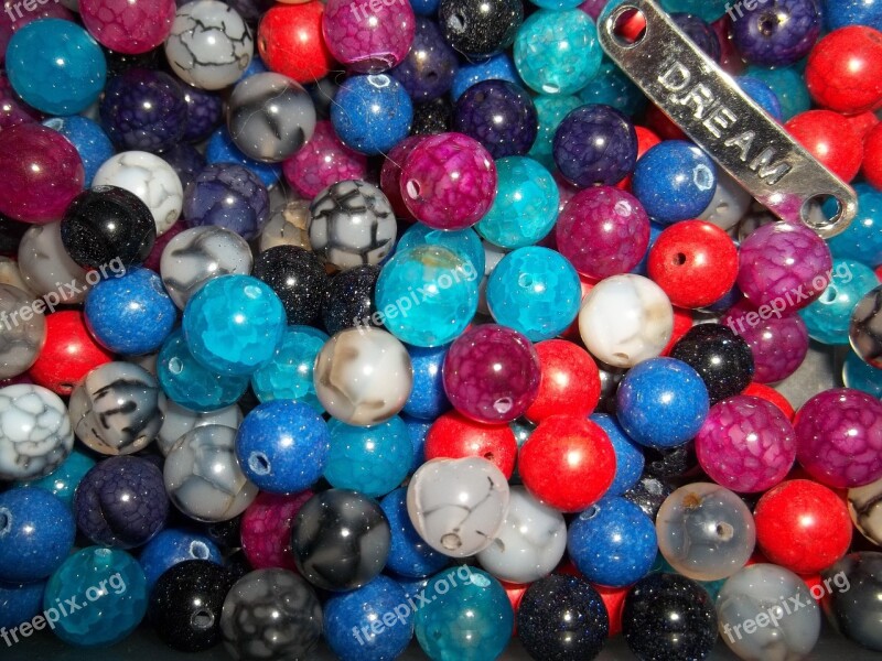 Beads Craft Gems Colorful Jewelry