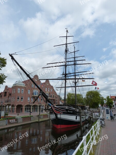 Papenburg Germany Lower Saxony Ship Sailing Vessel Mast