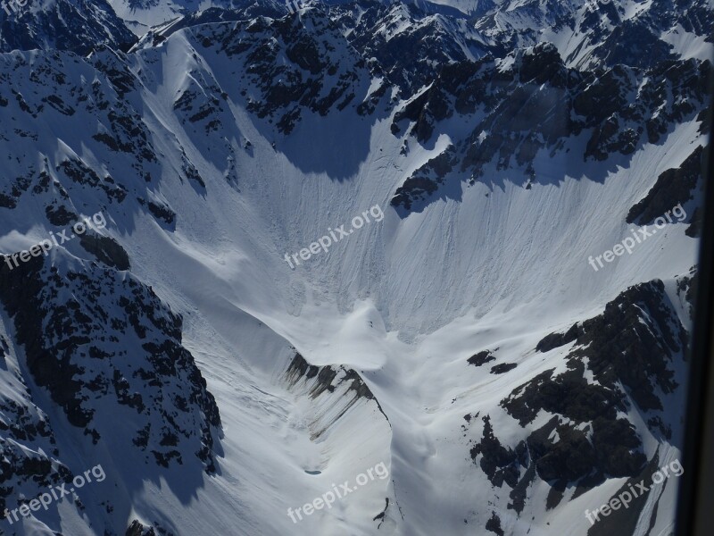 New Zealand South Island Southern Alps Mountain Nature