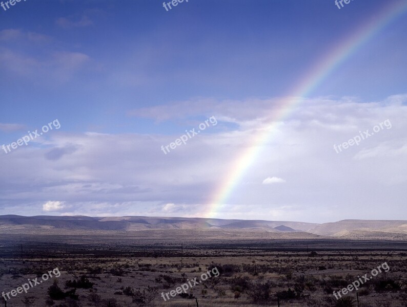 Rainbow Sky Colorful Outdoors Nature