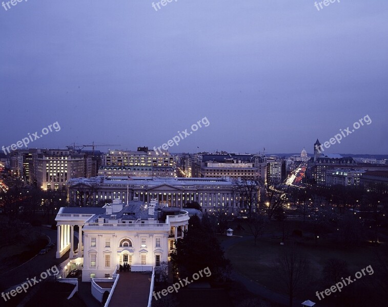 White House Mansion President Home Architecture