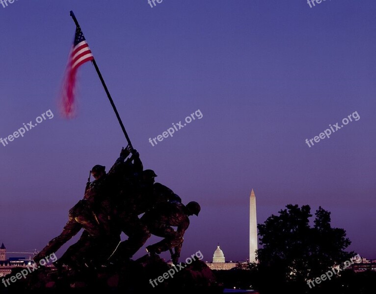 Memorial War Iwo Jima Landmark Monument