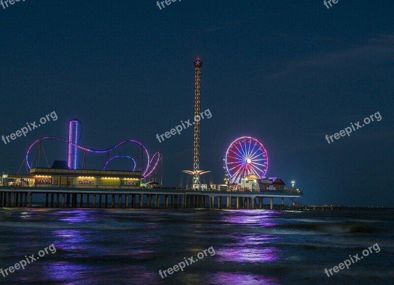 Galveston Texas Skyline Park Amusements