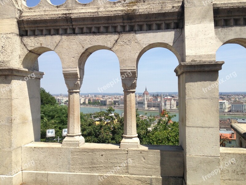 Budapest Fishermen's Bastion Hungary Castle Area Capital