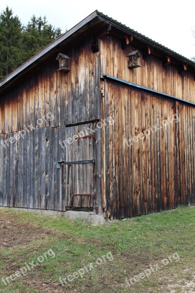 Wood Shed Weathered Old Lonely Quiet