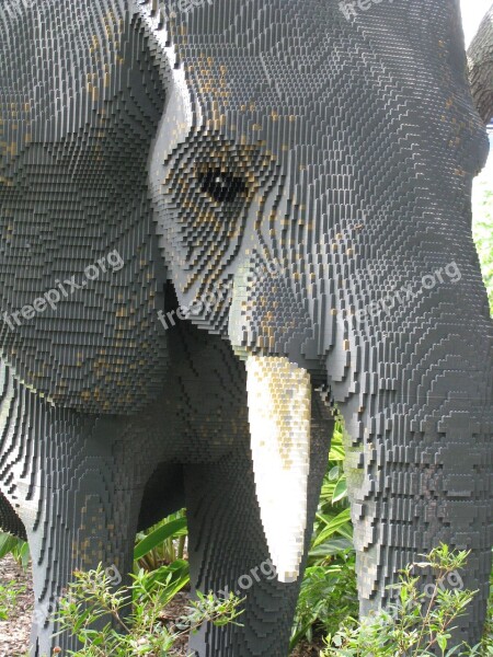 Elephant Lego Legoland Florida Brick