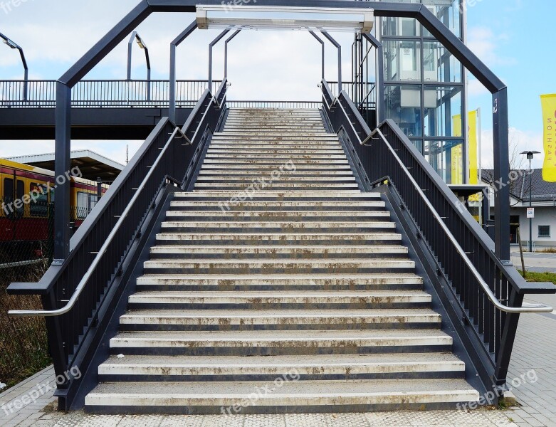 Stairs Sky Upgrade Bridge Gradually