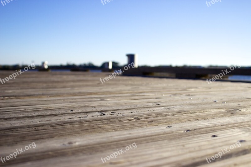 Boardwalk Wood Dock Nature Summer