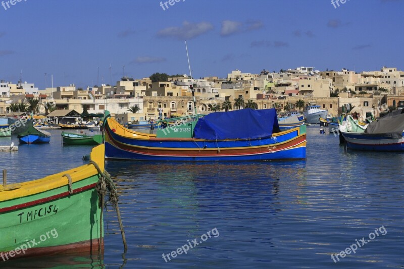 Boats Harbor Port Sea Water