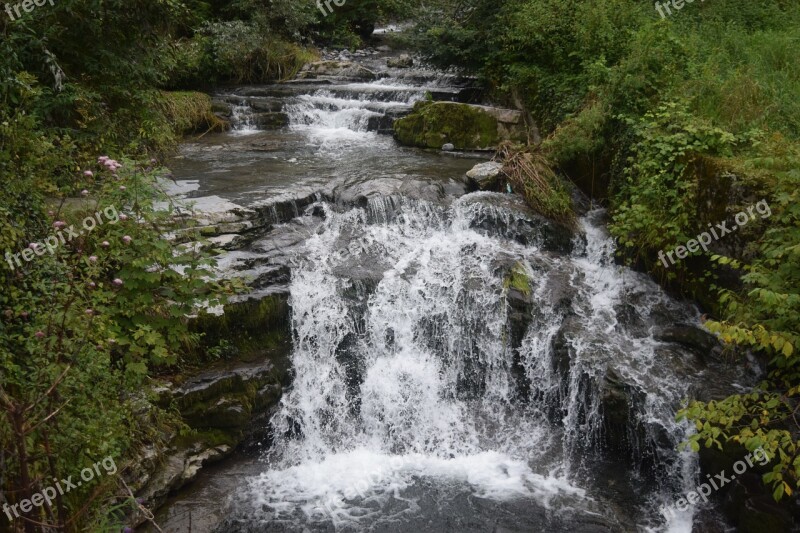 Waterfall Water Lombardy Italy Free Photos