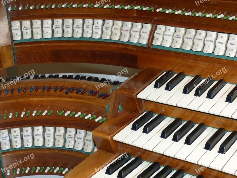 Organ Instrument Keyboard Music Church Organ