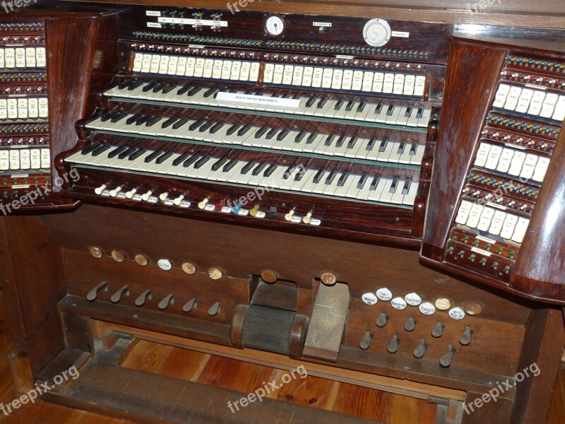 Organ Instrument Keyboard Music Church Organ