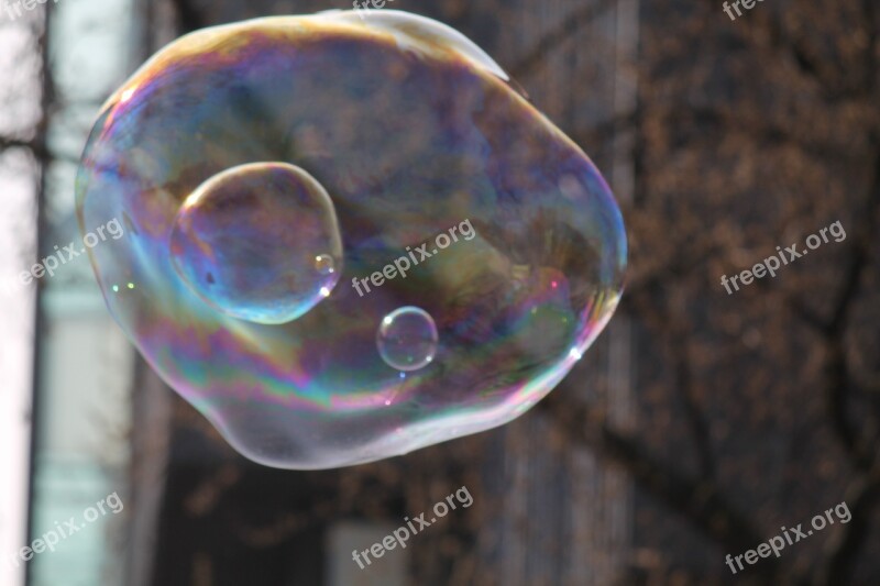 Soap Bubble Light Iridescent Sun Mirroring