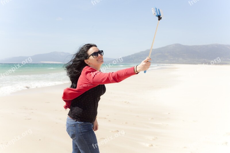 Beach Women Portrait Selfie Free Photos