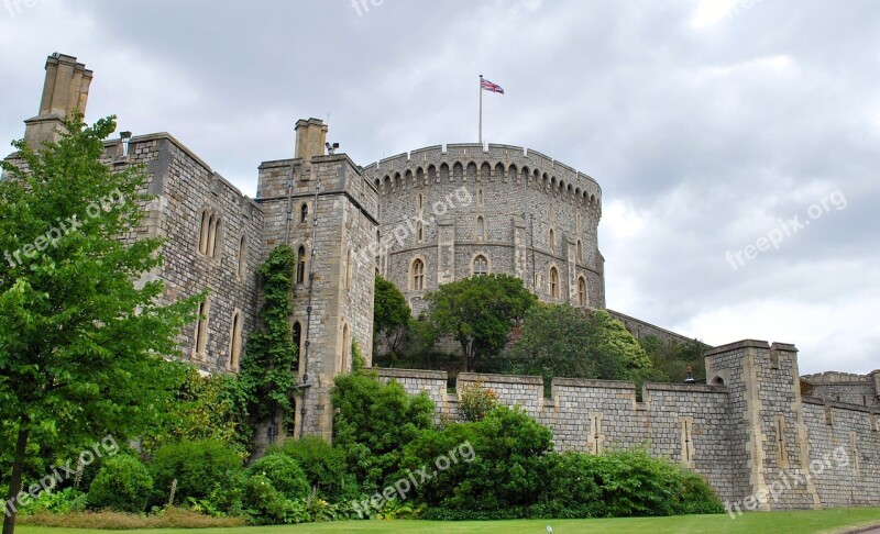 Windsor Castle Tower England Architecture Uk