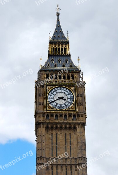 Big Ben London England Clock Parliament