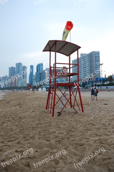 Beach Sand Sea Busan Sandy Beach