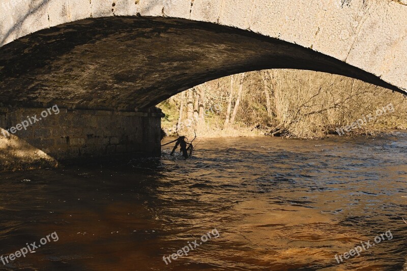 Bridge River Water Water Courses Pierre