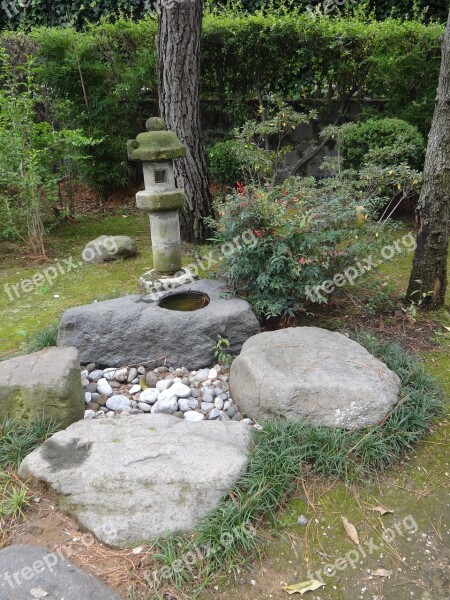 Garden Japanese Source Rock Free Photos