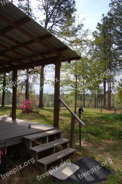 Porch Country Rustic Home American