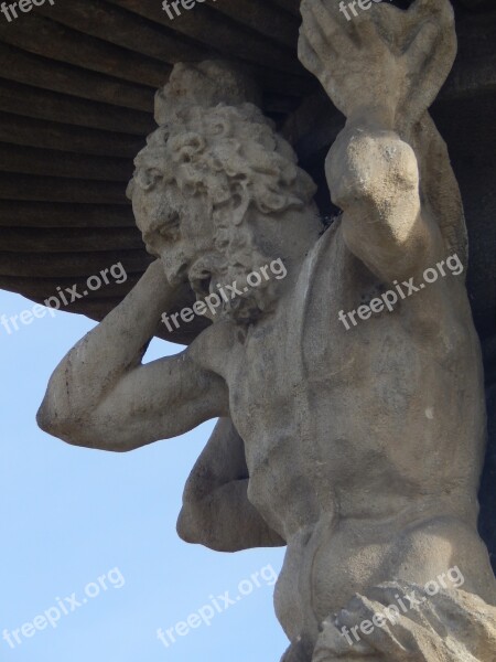 Statue Fountain Czech Budějovice Sights