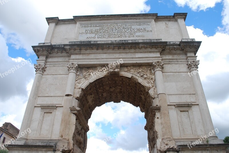 Arch Rome Italy Architecture Roman