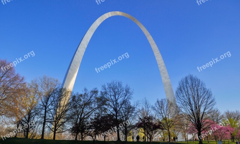 Arch Spring Saint Louis Usa Garden